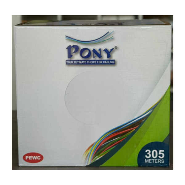 Pony Cat 6 UUTP PVC Lan Cable 241061 (4 Pair – White) AL FAROOQ BUILD MART